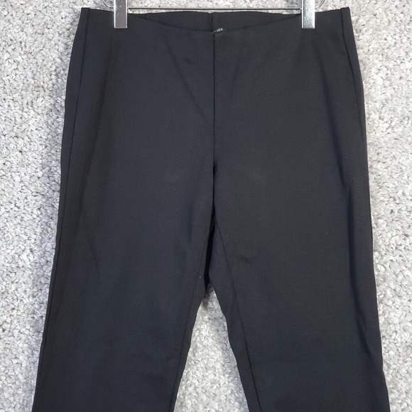 Eileen Fisher Womens Pants Size Small Petite Black Ankle Stretch Minimalist - Picture 2 of 13